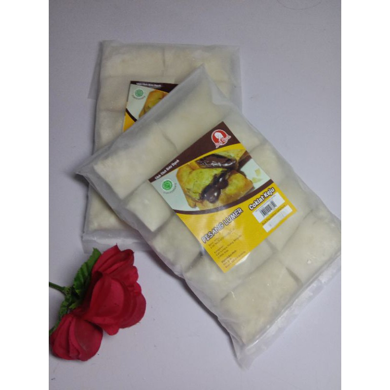 

Snack Frozen Pisang Coklat Keju - Cemilan Ringan Piscok Meler Lumer Siap Goreng - Mak Cicih