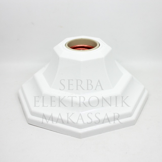 Fitting Bohlam Lampu Plafon S.O.K FP-02 Hexagonal Putih