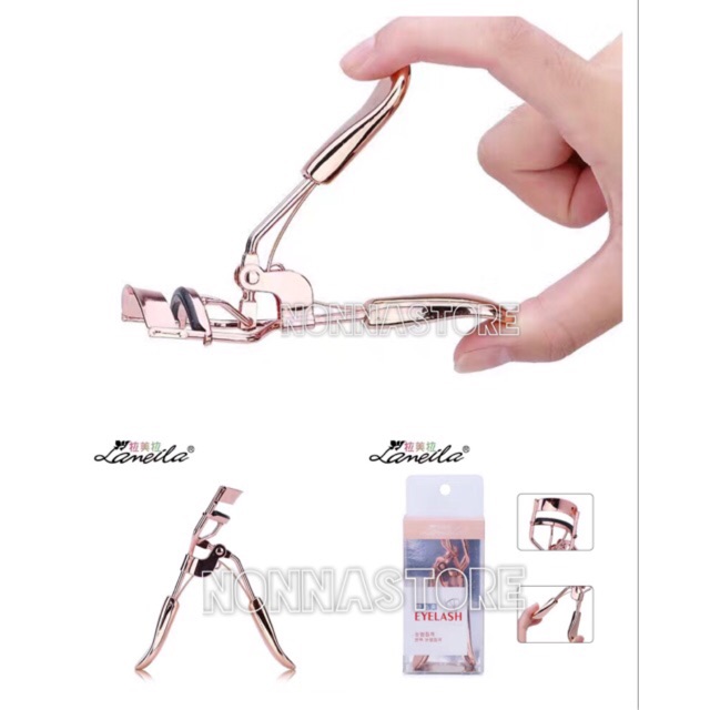 Penjepit Bulu Mata Rose Gold Grip Edition / Eyelash Curler Warna Emas