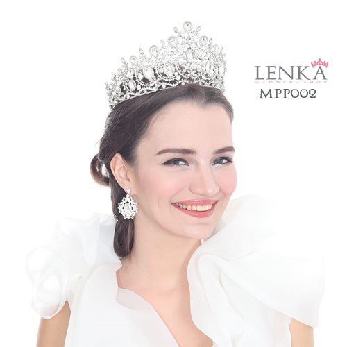 [BISA COD] HEADPIECE PENGANTIN MAHKOTA BRIDAL PESTA PERNIKAHAN MPP002