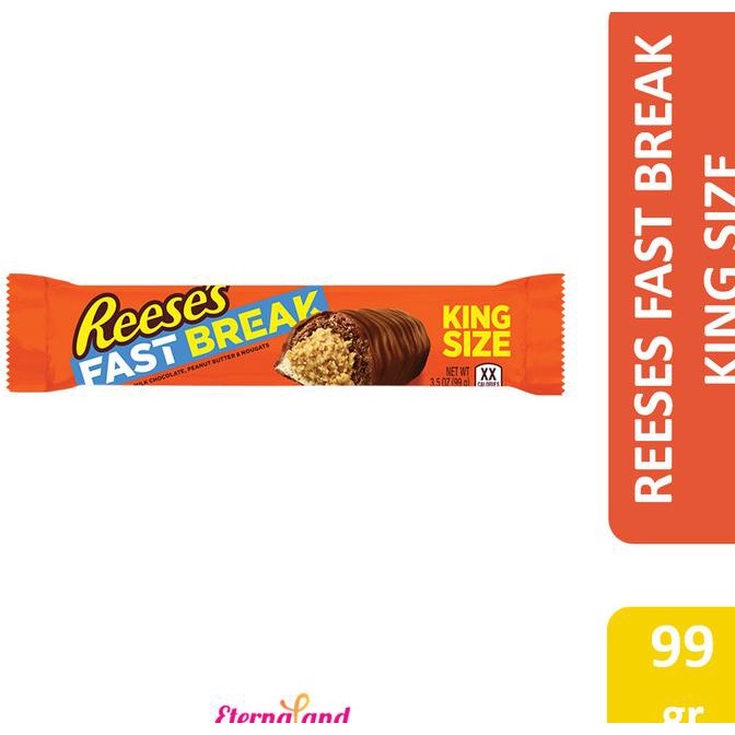 

Reese'S Fast Break - Cokelat Reese Peanut Butter Impor Usa