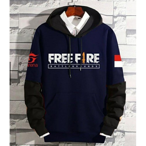 Sweater Gaming Hoodie Free Fire Anak Dan Dewasa | Jaket Anak FF | Tersedia Varian Warna Bisa COD