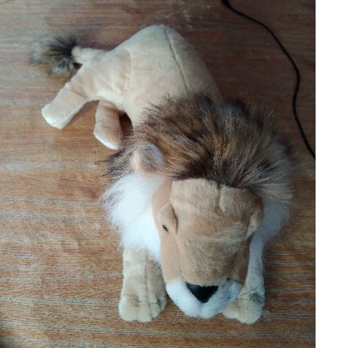 BONEKA SINGA SIMBA MACAN TUTUL HARIMAU LORENG BELANG COKELAT MAINAN