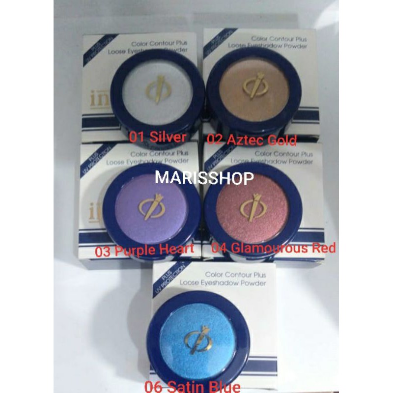 Jual Inez Color Contour Plus Loose Eyeshadow Glitter Powder 1,5g