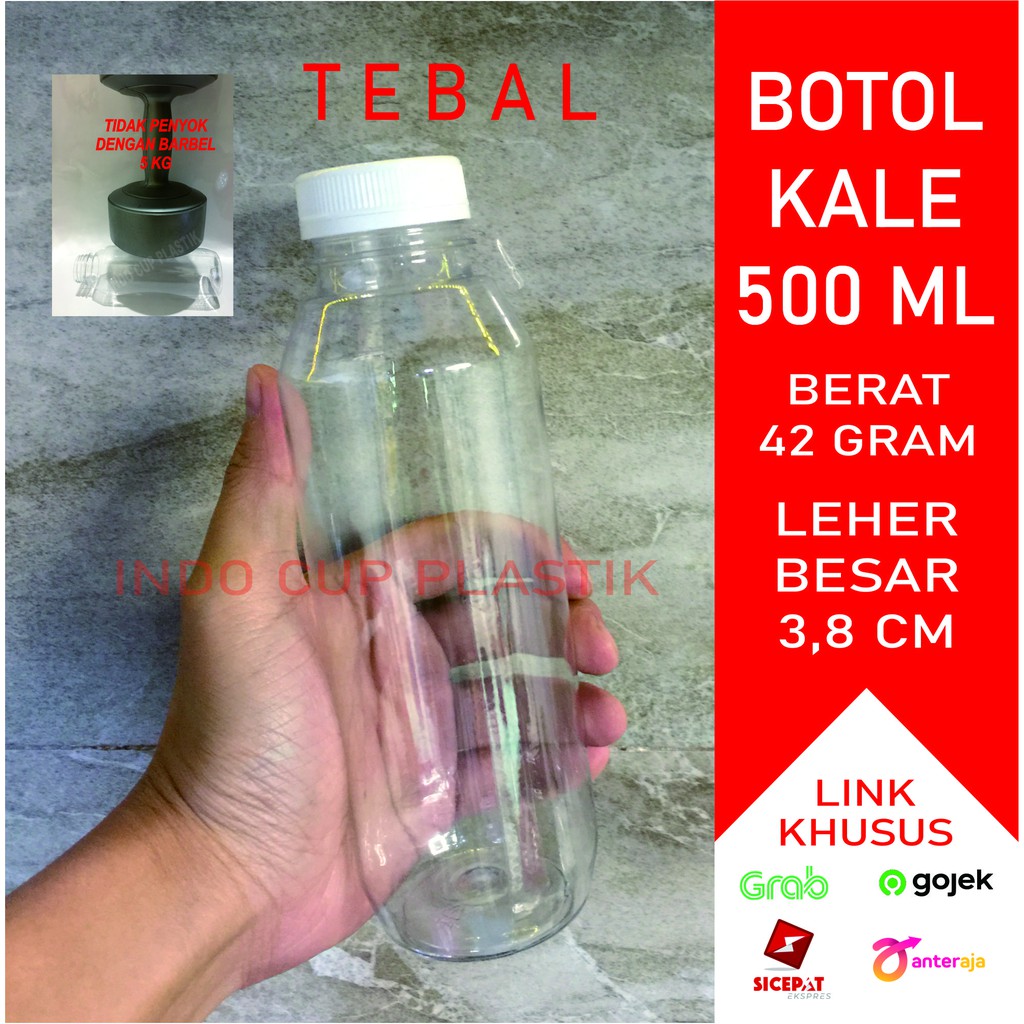 Download Botol Kale 500 ml Tebal / Botol Plastik 500 ml Kale Tebal (42gr | Shopee Indonesia