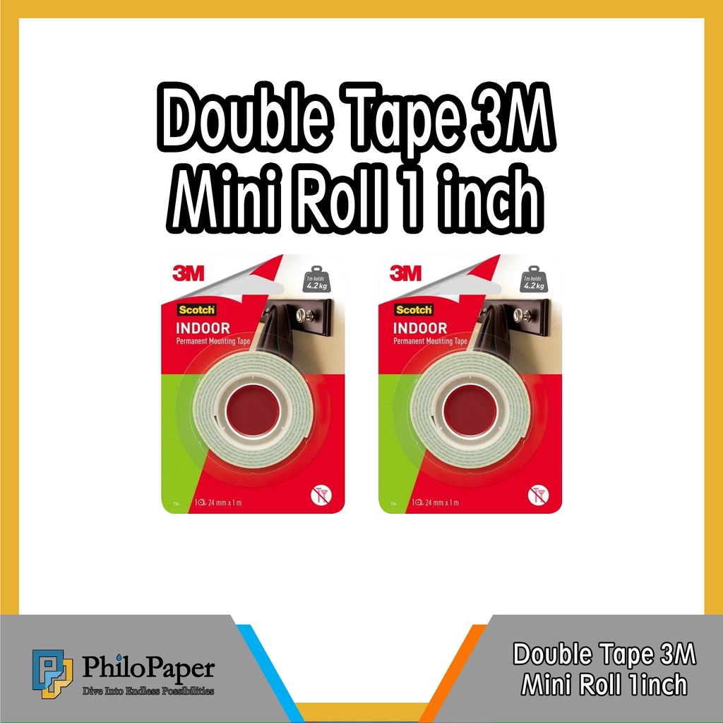 

ATK ~ Double Tape 3M - 1 in ( Mini Roll )