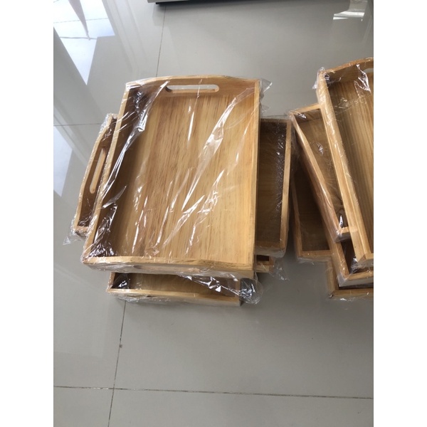 Nampan Kayu 30x40 Baki Kayu Wooden Tray