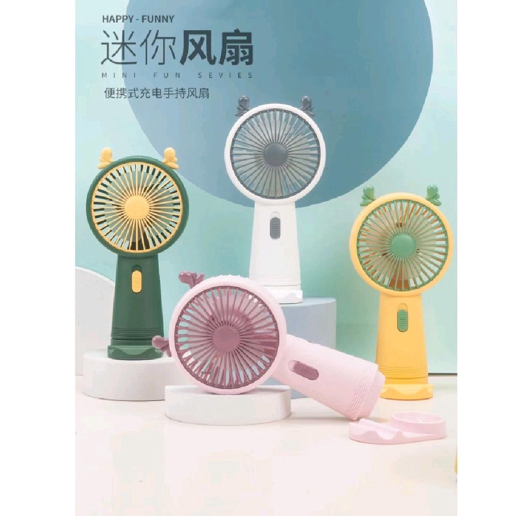 Kiseki Mini Fan SQ328E/ Kipas Angin Portable/ Kipas Angin Genggam