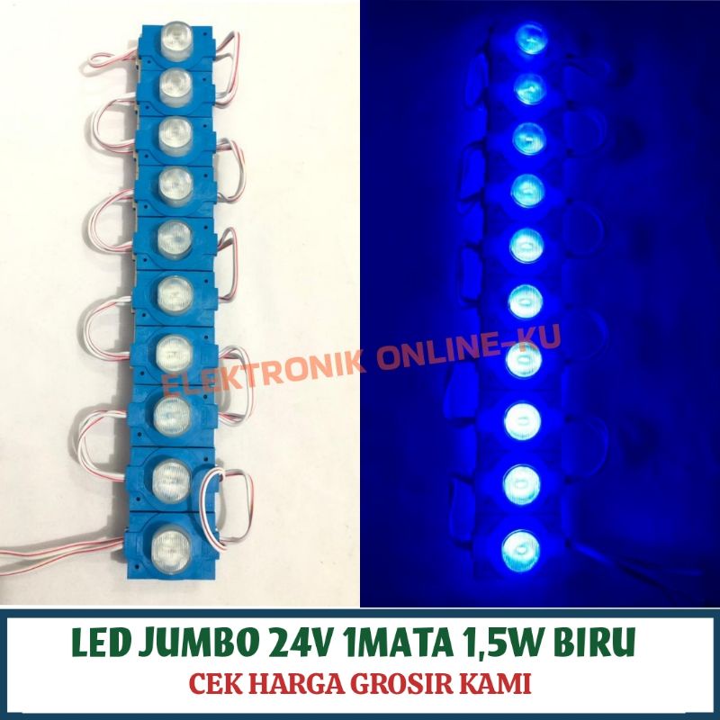 LAMPU LED JUMBO 24V 1MATA 1,5W BIRU