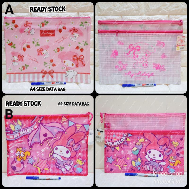 

Data Bag Zipper A4 / Tempat Dokumen Serbaguna Ada Resleting Zipper Sanrio Karakter My Melody