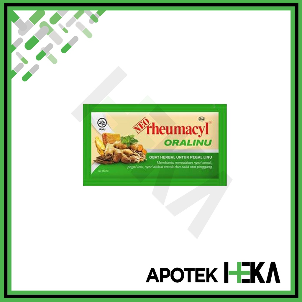 Neo Rheumacyl Oralinu Sachet 15 ml Obat Herbal Pegal Linu Encok Sirup (SEMARANG)