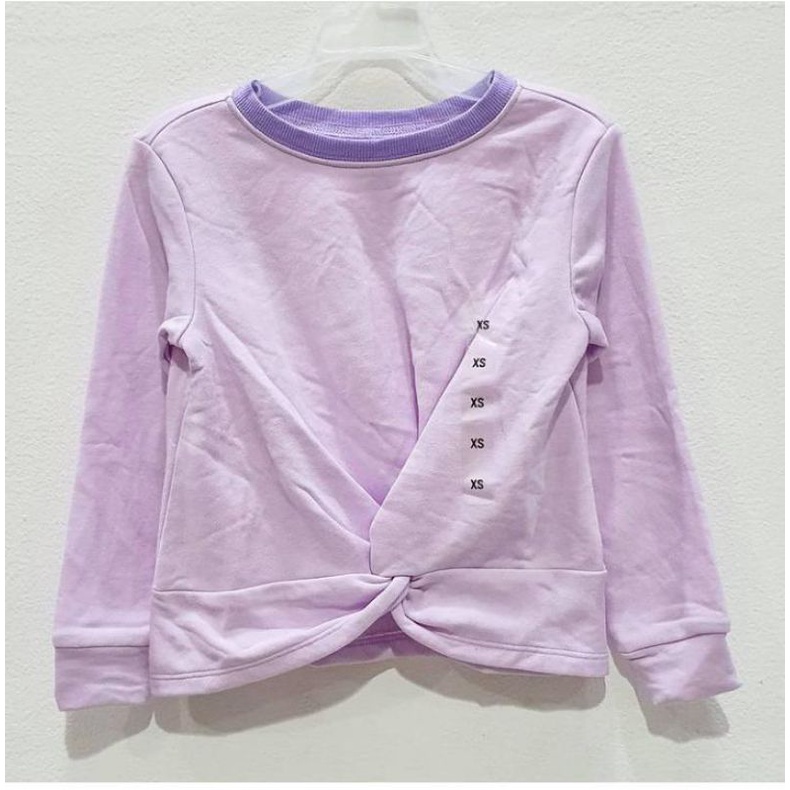 PLAC*  ORI SWEATER anak perempuan ungu polos