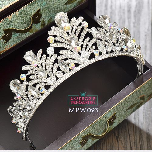 [TOKO TERPERCAYA] AKSESORIS WANITA MAHKOTA WEDDING HEADPIECE PENGANTIN MPW023