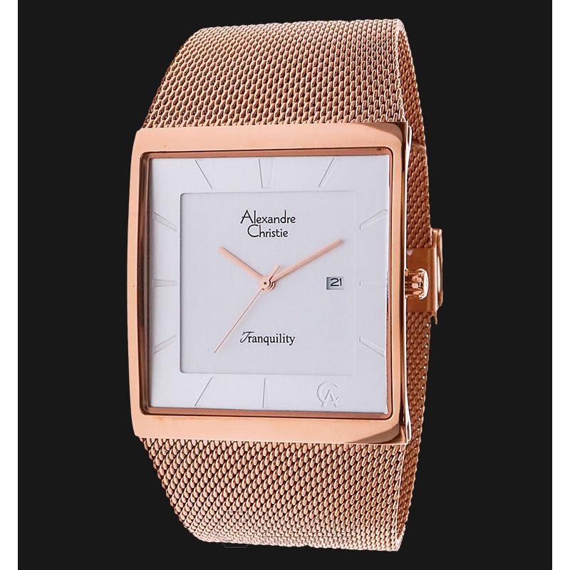 Alexandre Christie AC 8333 MD BRGSL White Dial Stainless Steel