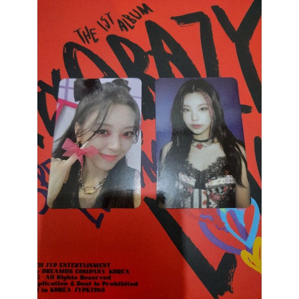 PC PHOTOCARD YUNA YEJI ITZY CRAZY IN LOVE CIL SPECIAL EDITION PB VER