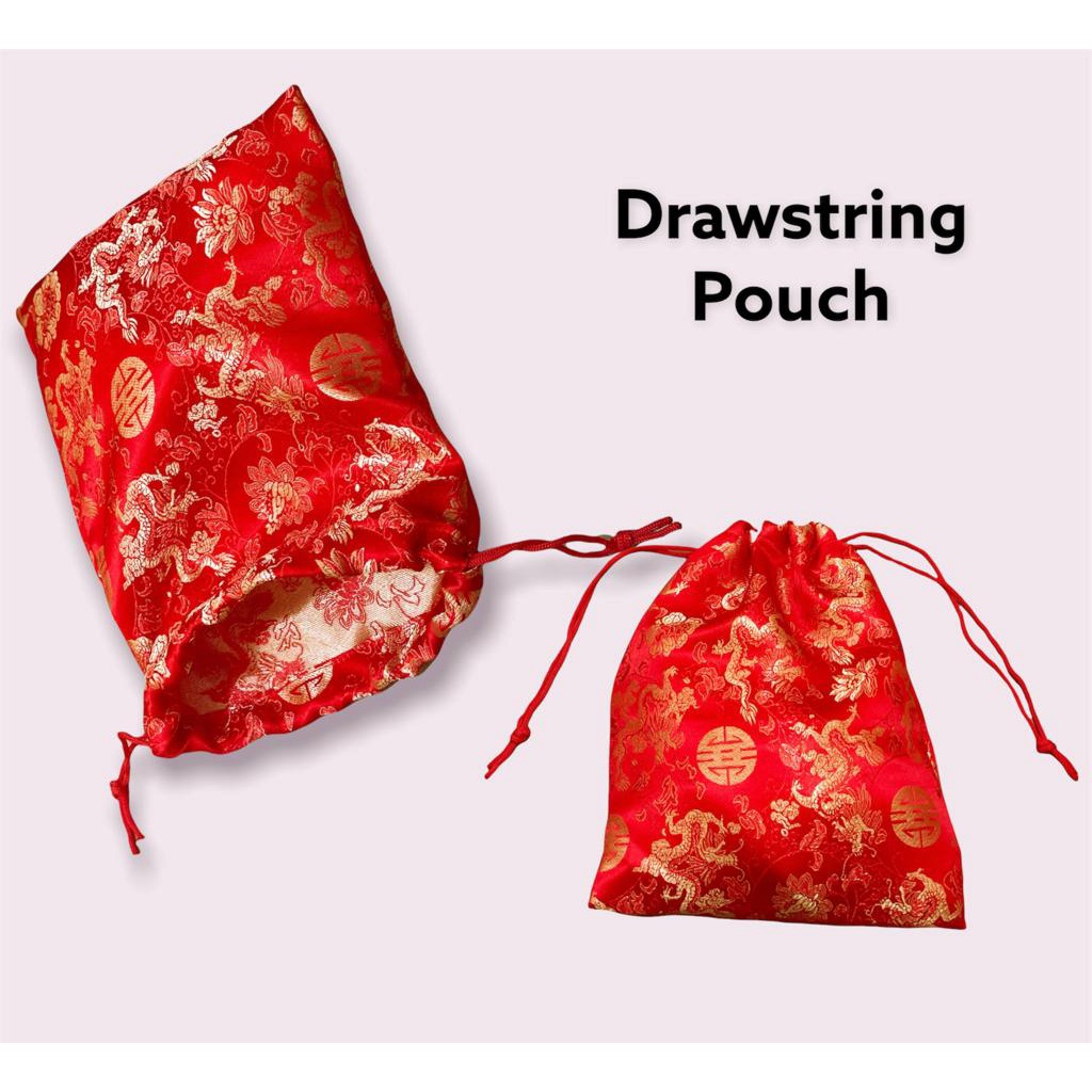 Fawn'G Handmade - Pouch Serut Imlek Bahan Cheongsam Imlek