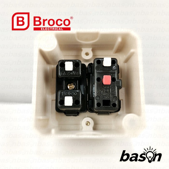 BROCO 15211 Universal Socket Outlet w/ 1 Gang Switch | Outbow