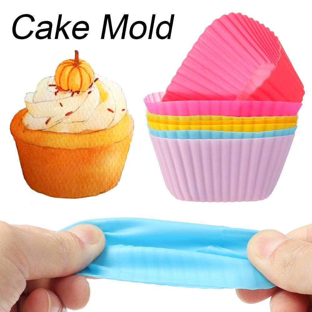 TOP Cetakan Kue Warna Random DIY Muffin Cases Kertas Pembungkus Baking