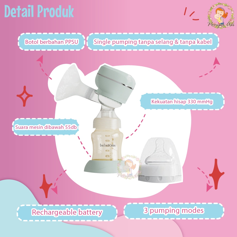 Bebetons Neo / Pompa Asi Bebetons / Pompa Asi Murah / Bebetons Breastpump