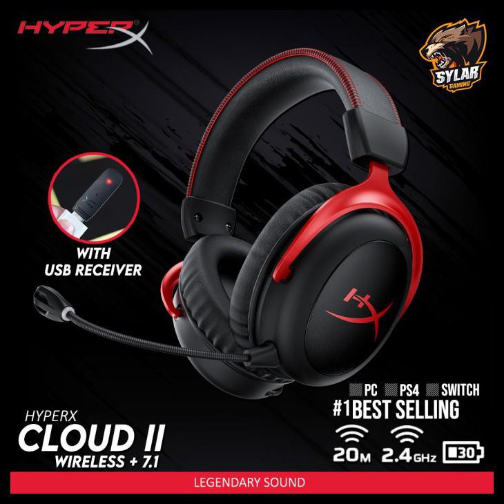 Hyperx Cloud 2 Wireless + 7.1 Gaming Headset