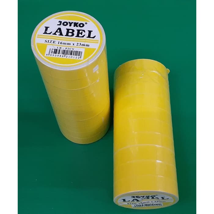

LABEL HARGA | LABEL ROLL JOYKO LB-P2CY WARNA KUNING 2 BARIS | ATK