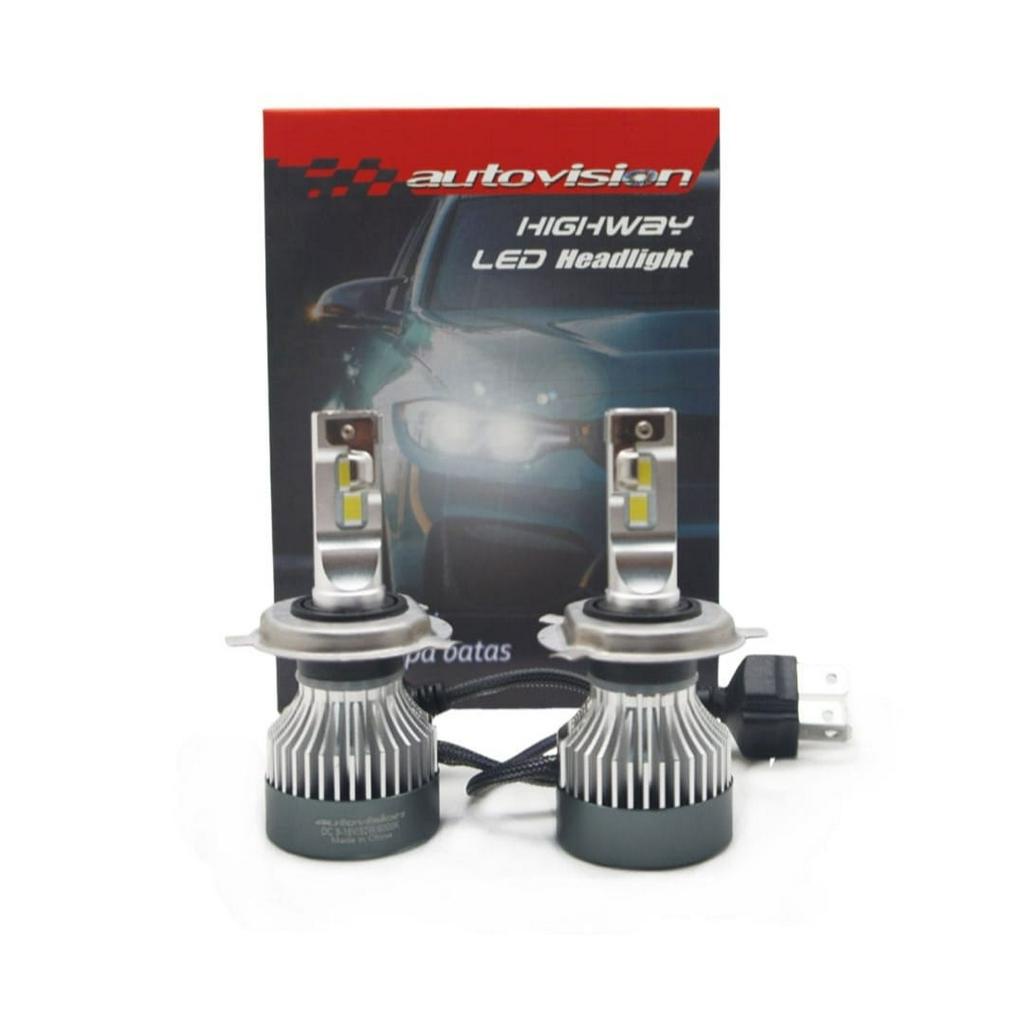 Led H4 Autovision LED Highway 6000K Bohlam Lampu LED Mobil H4