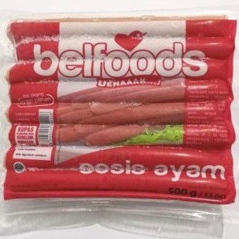 

Belfoods Uenaaak Sosis Ayam 475gr isi 15 pcs