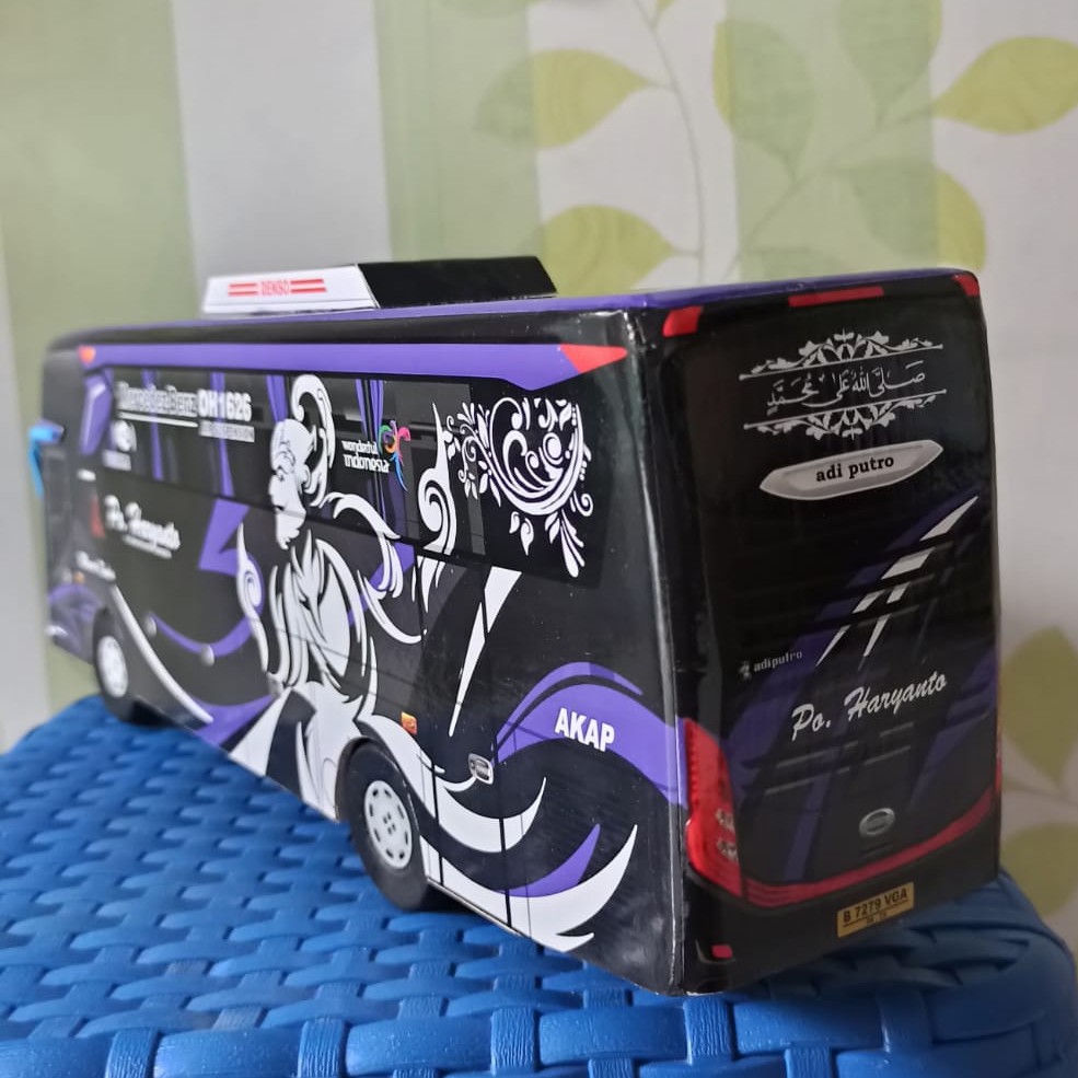 Miniatur bus bis shd HARYANTO BIMA BIRU