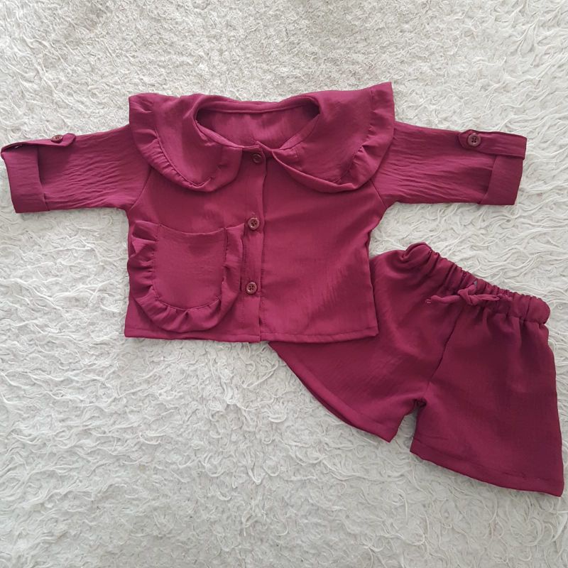 baju bayi vior set