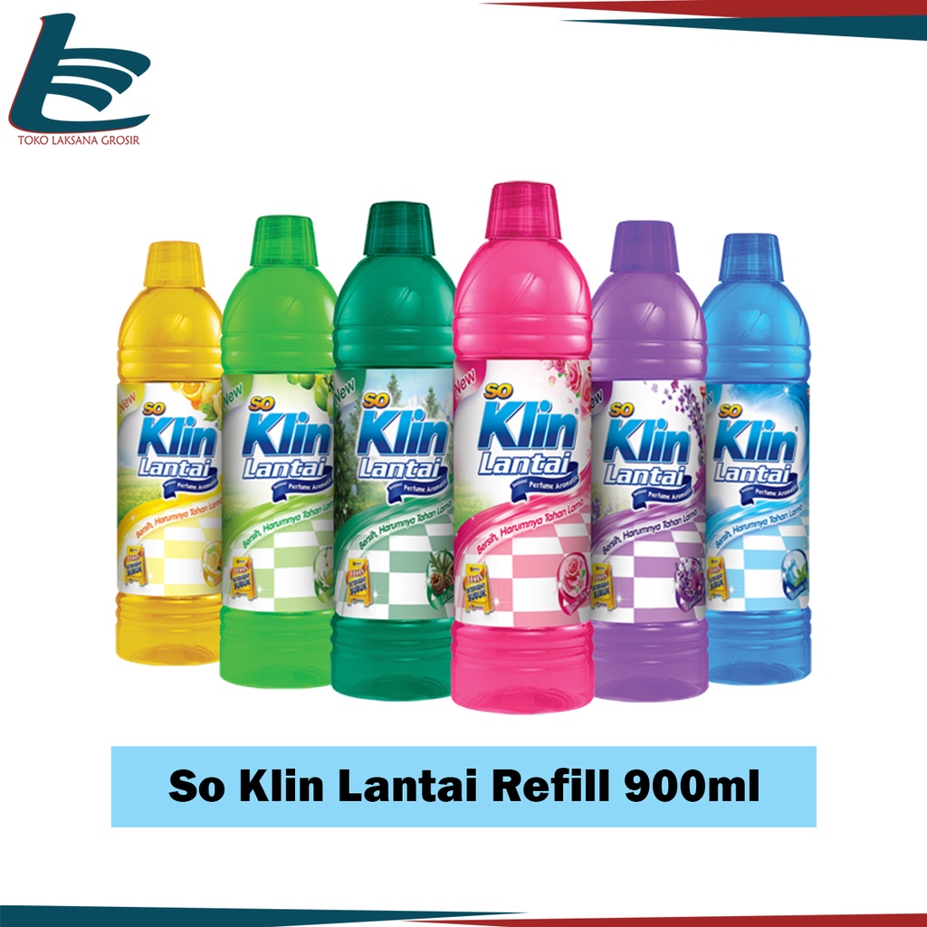 So Klin Lantai Refill 900 ml