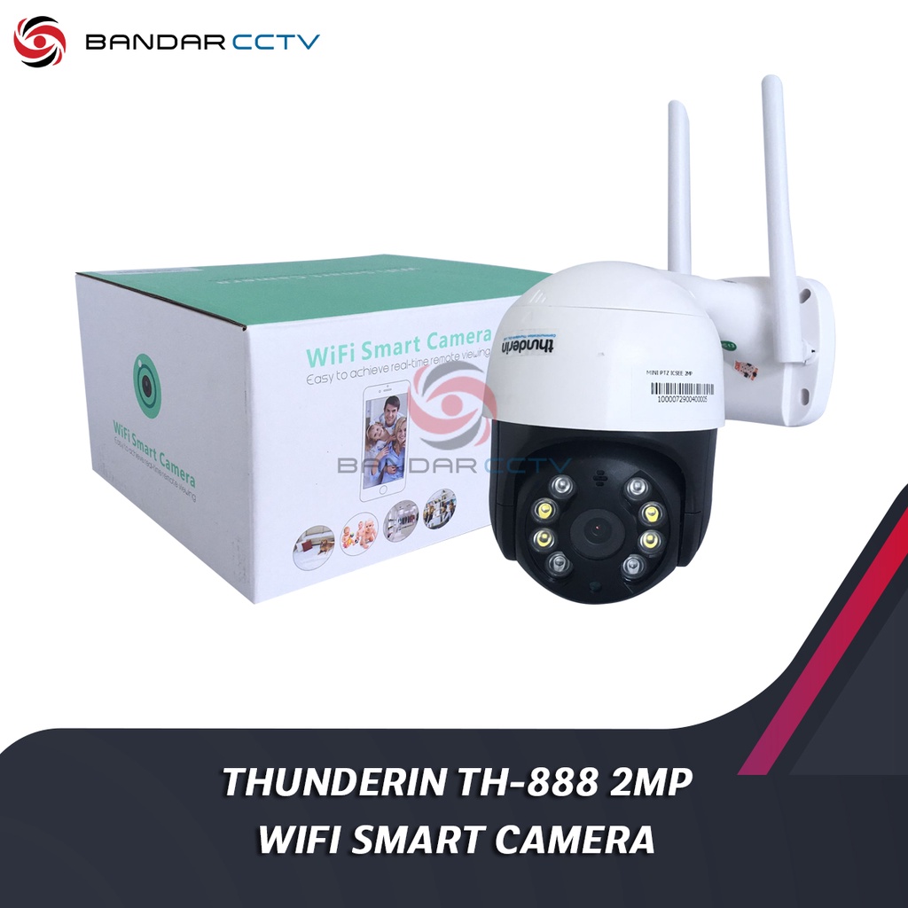 IP Kamera Mini PTZ Thunderin TH 888 2MP Wifi Smart Camera App Icsee