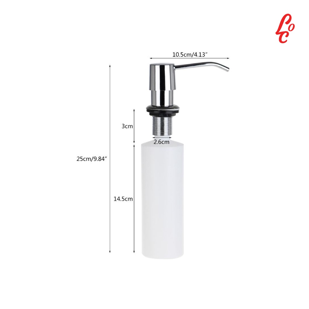 Hand Soap Dispenser Tempat Sabun Wastafel Sink Replacement Cuci Piring Cuci Tangan