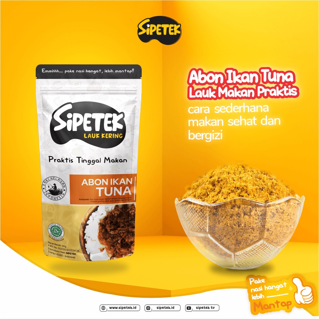 

Sipetek abon tuna,makanan sehat,makanan instan praktis,cemilan sehat