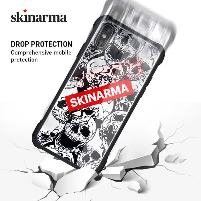 SKINARMA TOGAI CASING IPHONE XS MAX TENGKORAK KEREN GLASS CASE - MONO