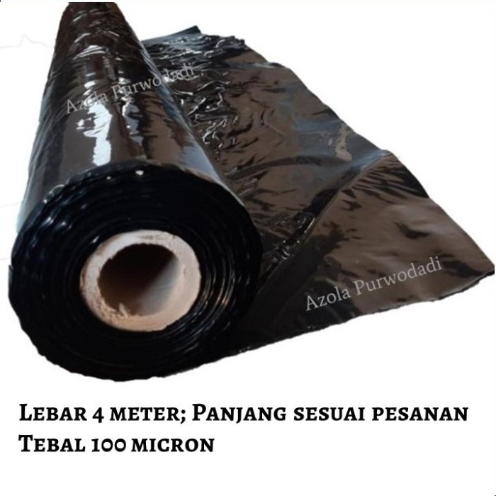 PROMO TERBATAS- Plastik UV Hitam untuk Tambak - Plastik Kolam Terpal (lebar 4 meter)