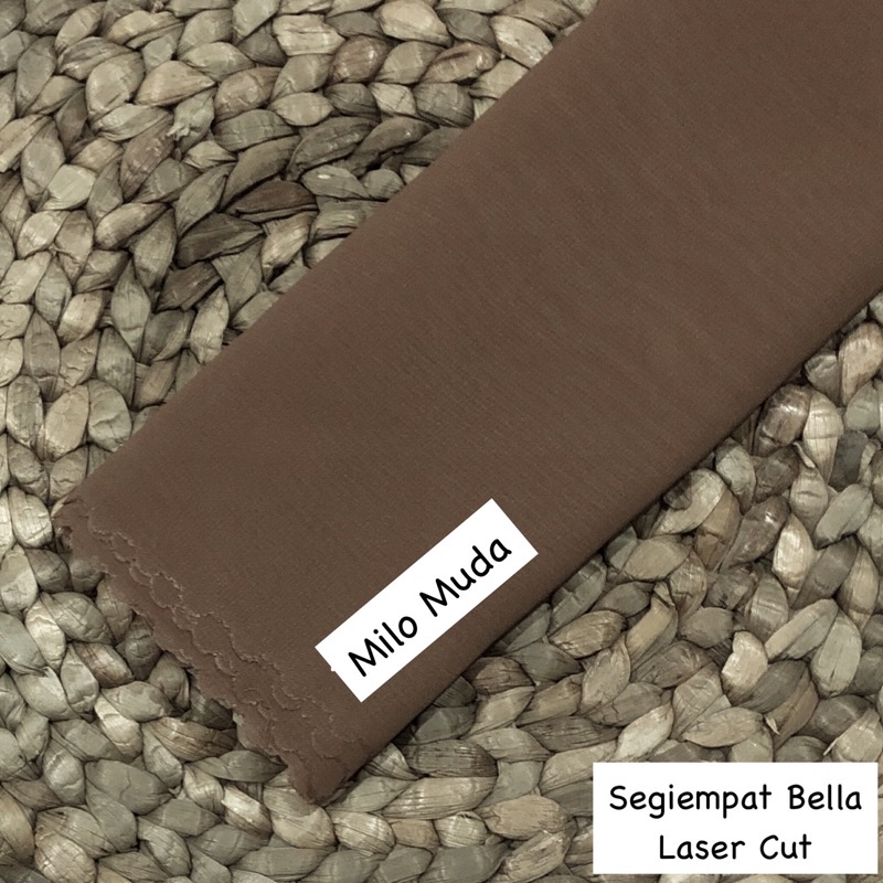 Hijab Bella Square Laser cut / Segiempat Bella-Milo Muda