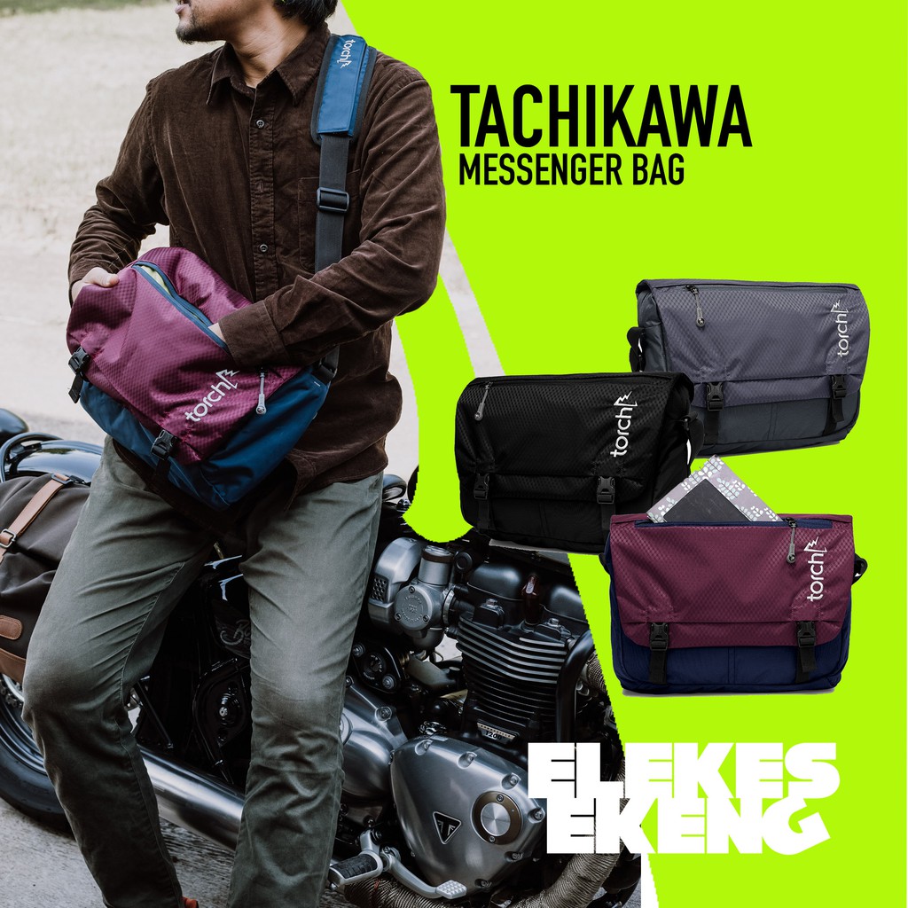 TAS SELEMPANG TORCH TACHIKAWA / TORCH MESSENGER BAG TACHIKAWA