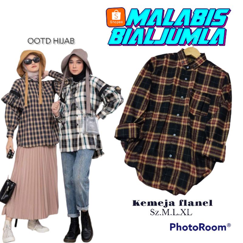 Jual KEMEJA FLANEL WANITA TERBARU | KEMEJA KOTAK KOTAK WANITA | KEMEJA ...