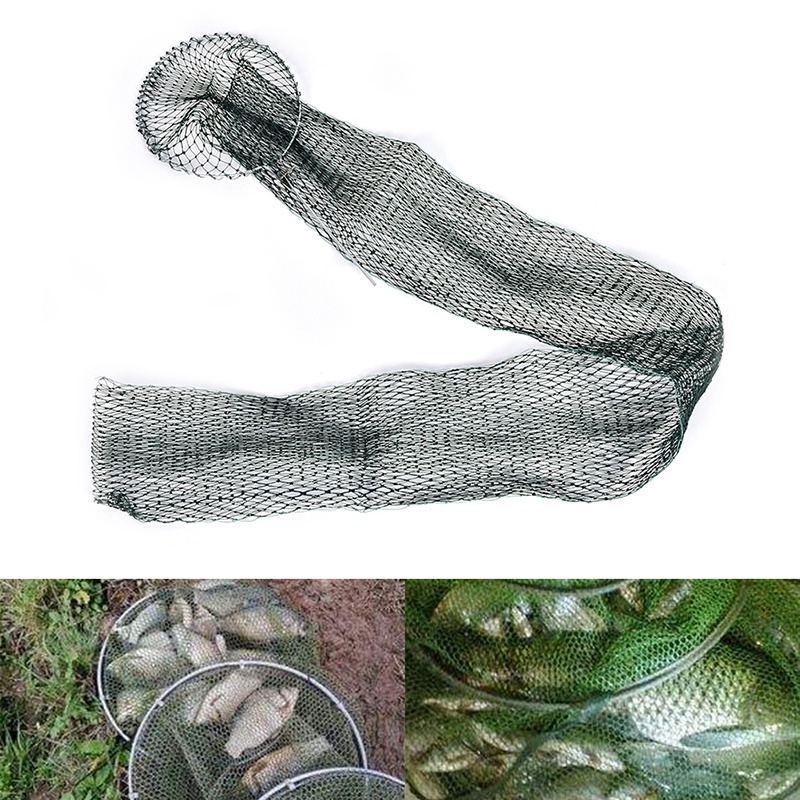 {LUCKID}Fishing Net Trap Fishing Mesh Folding fish Bag Small Fishing Tackle Mesh Bag