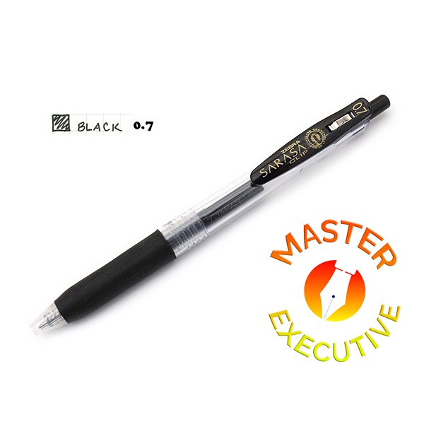 [Buah] Zebra Sarasa Clip JAPAN Black 0.7 Gel Ink Rollerball / Pulpen Jel Hitam