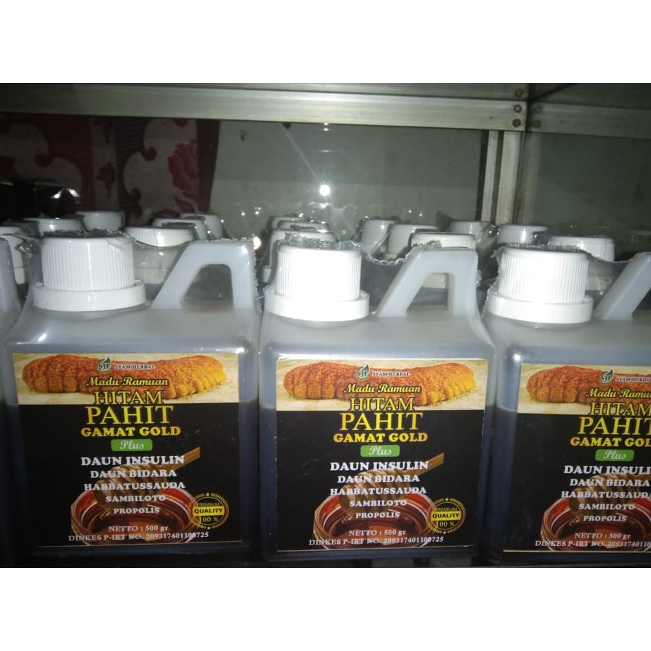 MADU HITAM PAHIT GAMAT EMAS PLUS BIDARA 500 GRAM Original