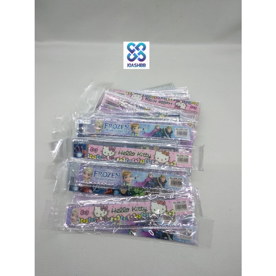 Penggaris Plastik kecil 15 cm FANCY / Plastik plastik/ Plastic Ruler 15 CM