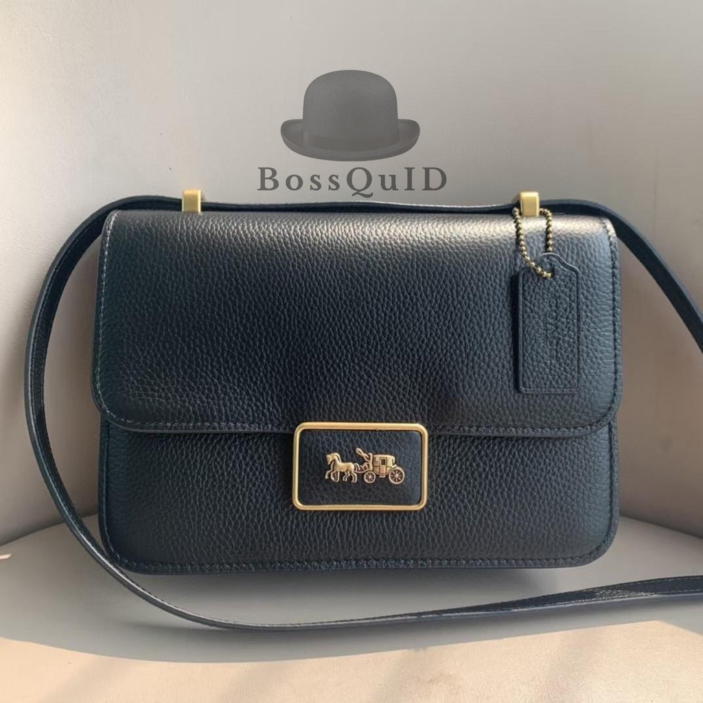 Coach Alie Shoulder Bag Brass Black