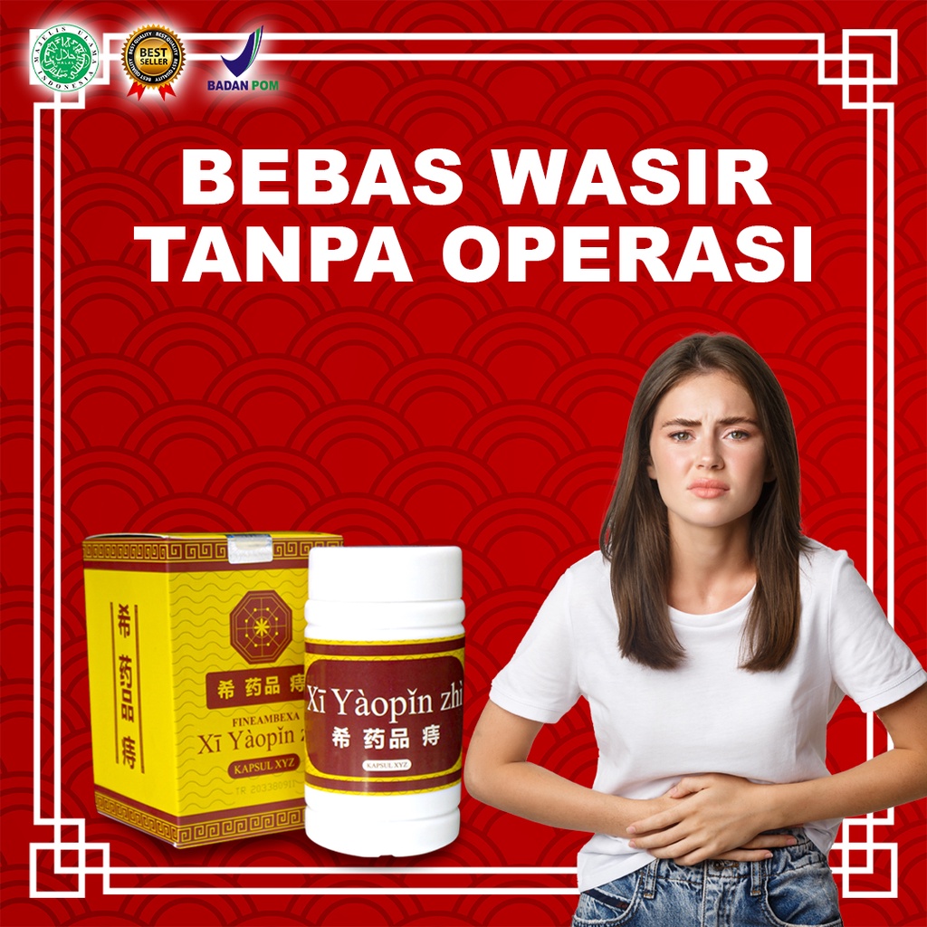 Kapsul Daun Ungu Mengatasi Wasir Ambeyen Ambeien Herbal Alami 100% Original XI YAOPIN ZHI