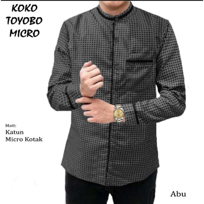 BAJU MICRO ATASAN KEMEJA KOKO TOYOBO MICRO KEMEJA PRIA LENGAN PANJANG TERBARU