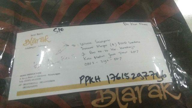 Tunik Batik Blarak Motif Flora Kersa