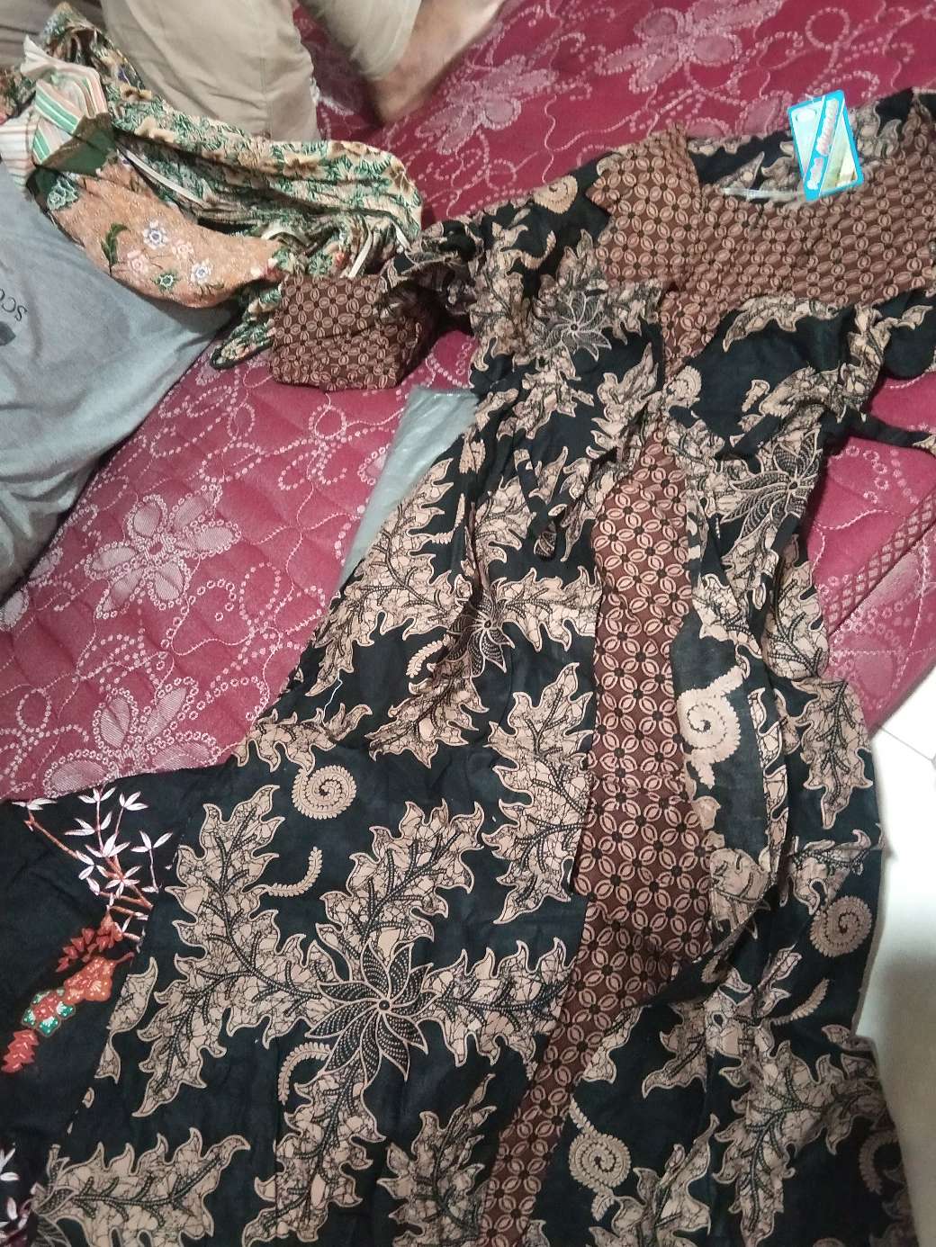 Gamis Batik Manggar,sekar,cantik, Kubis,kupu,padi,daun/cod