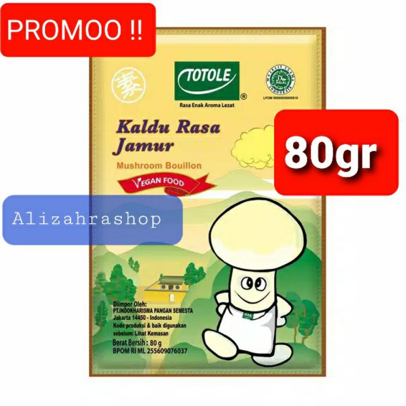 

TOTOLE KALDU JAMUR 80gr Halal kemasan baru