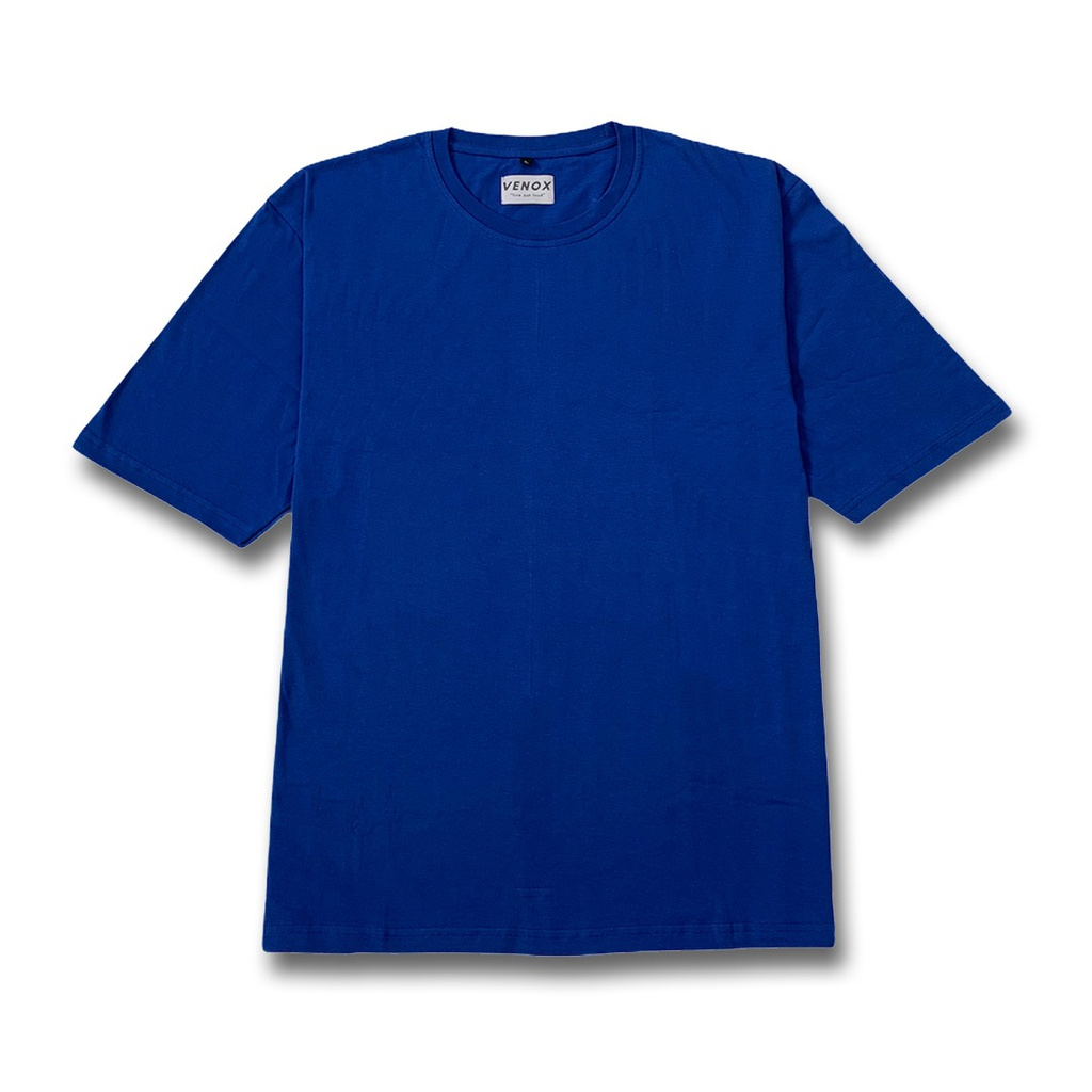 KAOS BAJU OVERISIZED - Kaos Baju Polos Oversize Biru unisex oversized T-shirt BLUE