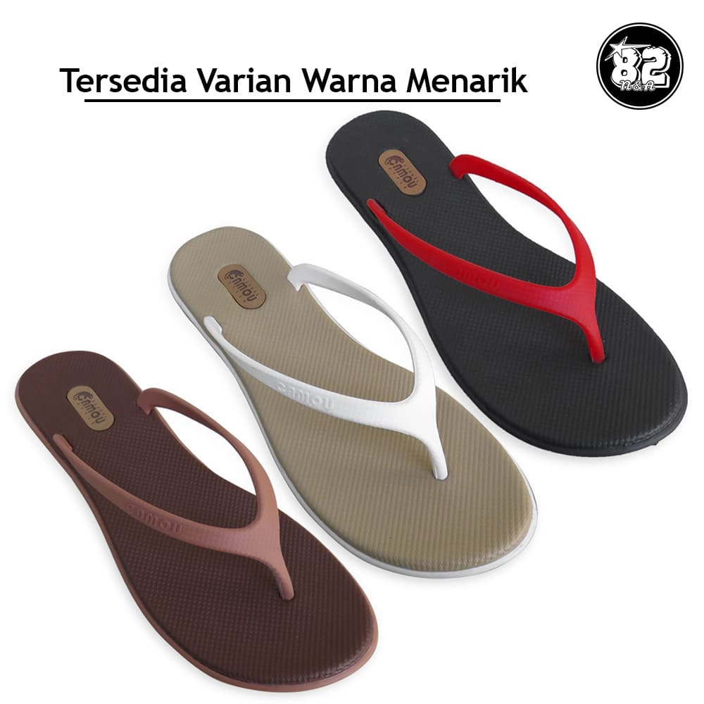 Camou Sendal - WINDY Auntumn Sandal Jepit Tali Wanita Casual Bahan Full Karet Anti Licin Tersedia Ukuran 36-40